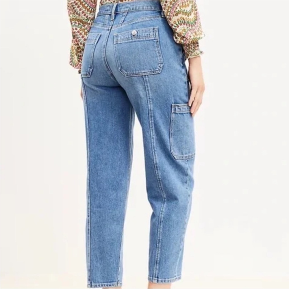 LOFT Women's High Rise Light Blue Jeans - Picture 2 of 13